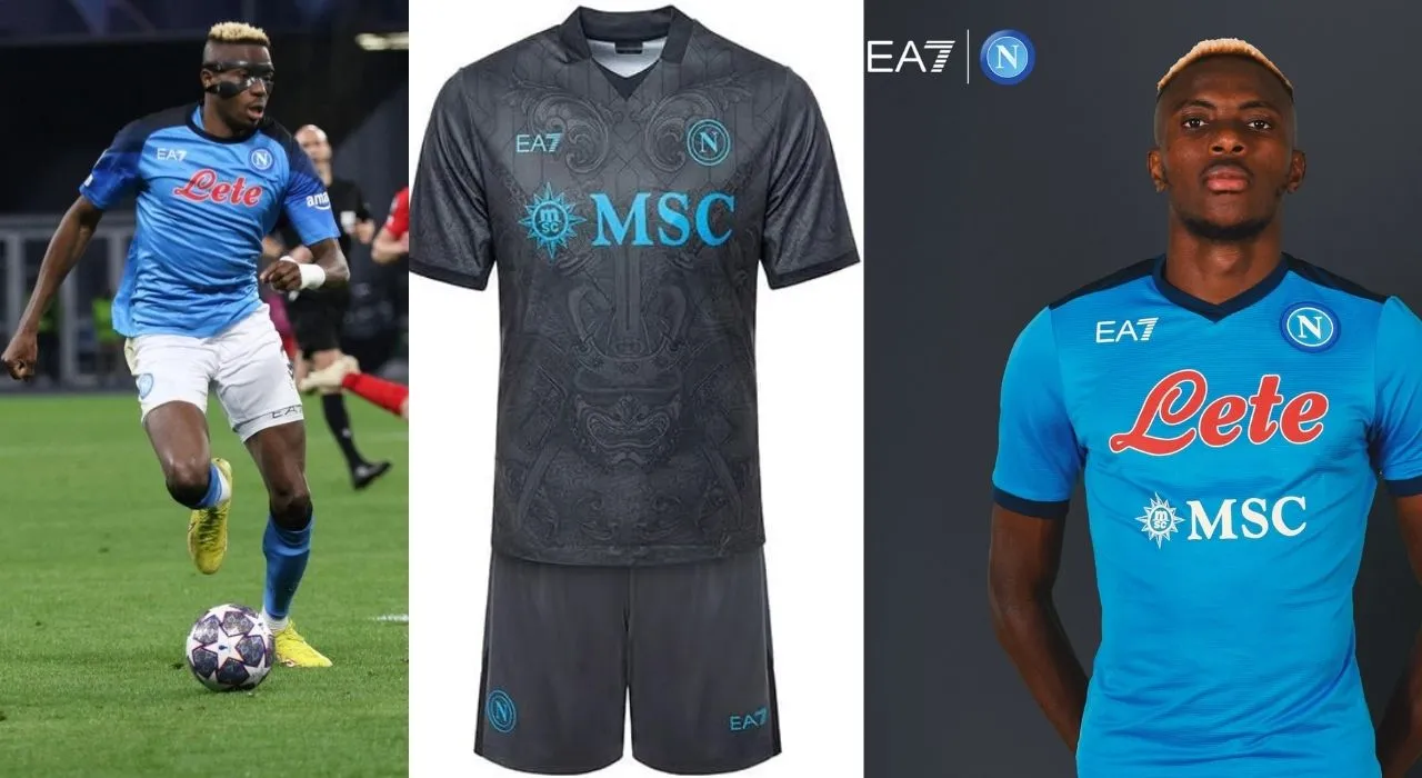 Napoli se viste con EA7 marca deportiva de Giorgio Armani.